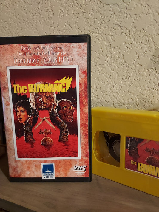 The Burning VHS Artpiece